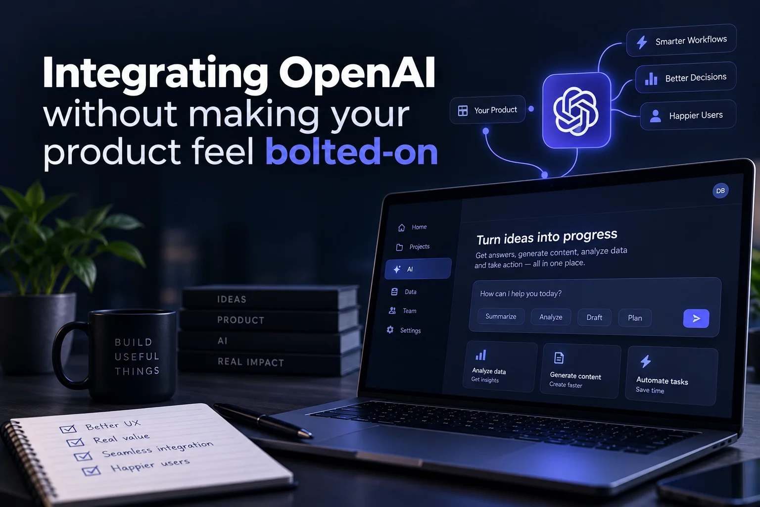 Integrating OpenAI without making your product feel bolted-on