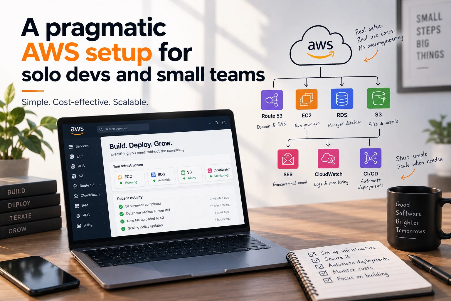 A pragmatic AWS setup for solo devs and small teams
